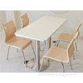 Fireproof board cheap dining table and chair